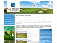 Tablet Screenshot of golf-holiday-scotland.com